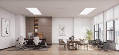 新中式经理办公室3D模型下载